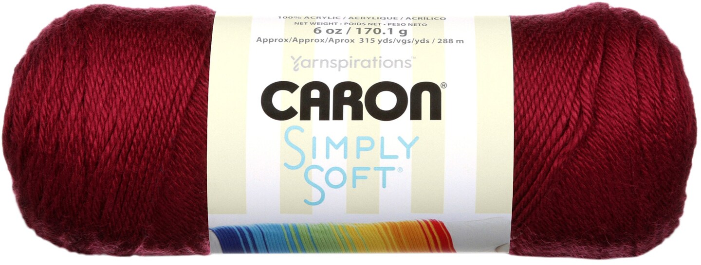 Caron Simply Soft Solids Yarn Burgundy