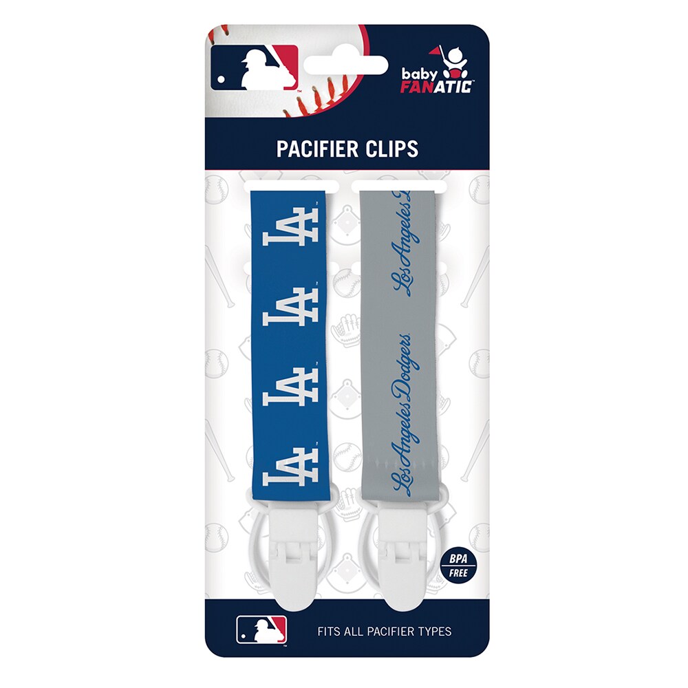 BabyFanatic Officially Licensed Unisex Pacifier Clip 2-Pack - MLB Los  Angeles Dodgers - Officially Licensed Baby Apparel
