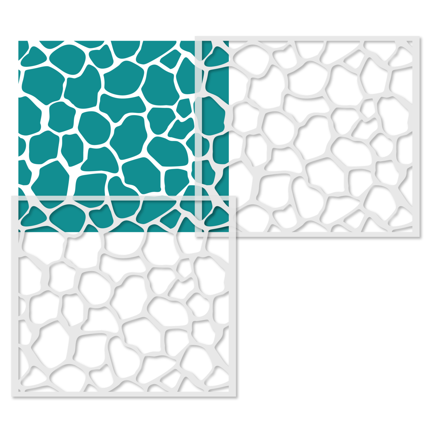 Giraffe Print Wallpaper Wall Stencil | 3623 by Designer Stencils | Pattern Stencils | Reusable Stencils for Painting | Safe &#x26; Reusable Template for Wall Decor | Try This Stencil Instead of a Wallpaper | Easy to Use &#x26; Clean Art Stencil Pattern
