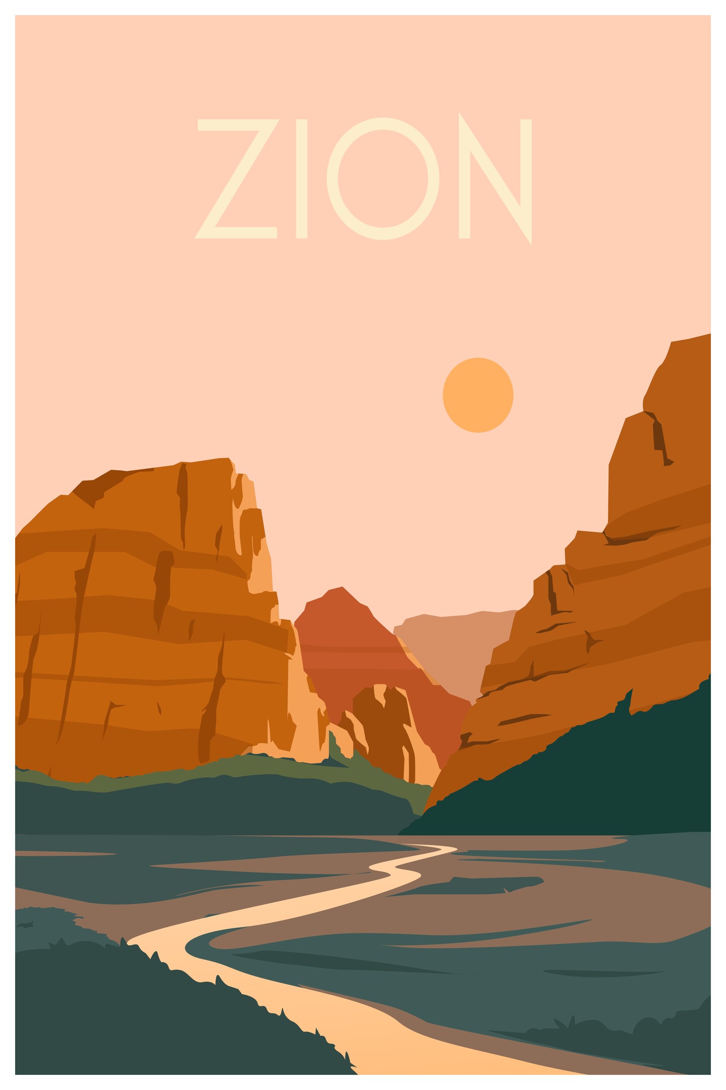 Zion National Park Art Print / Poster Wall Art Michaels