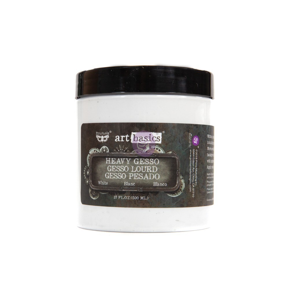 Prima Marketing Inc Art Basics - Heavy Gesso - White (17 Fl. Oz.) 655350961374