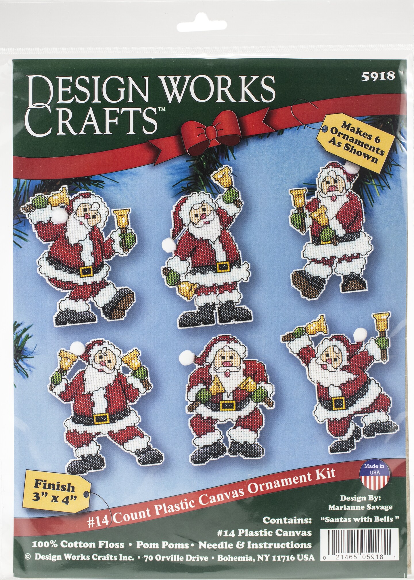 Design Works Village - Christmas Ornaments - Plastic Canvas Kit 6879 -  123Stitch