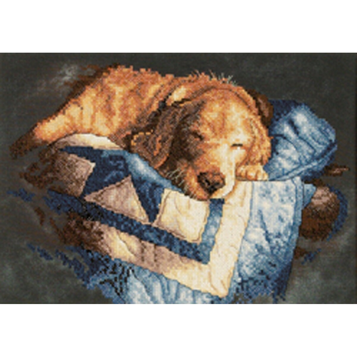 Dimensions Stamped Cross Stitch Kit 14"X10"Snooze Michaels