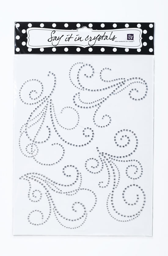 Say It In Crystals Crystal Swirl Clear