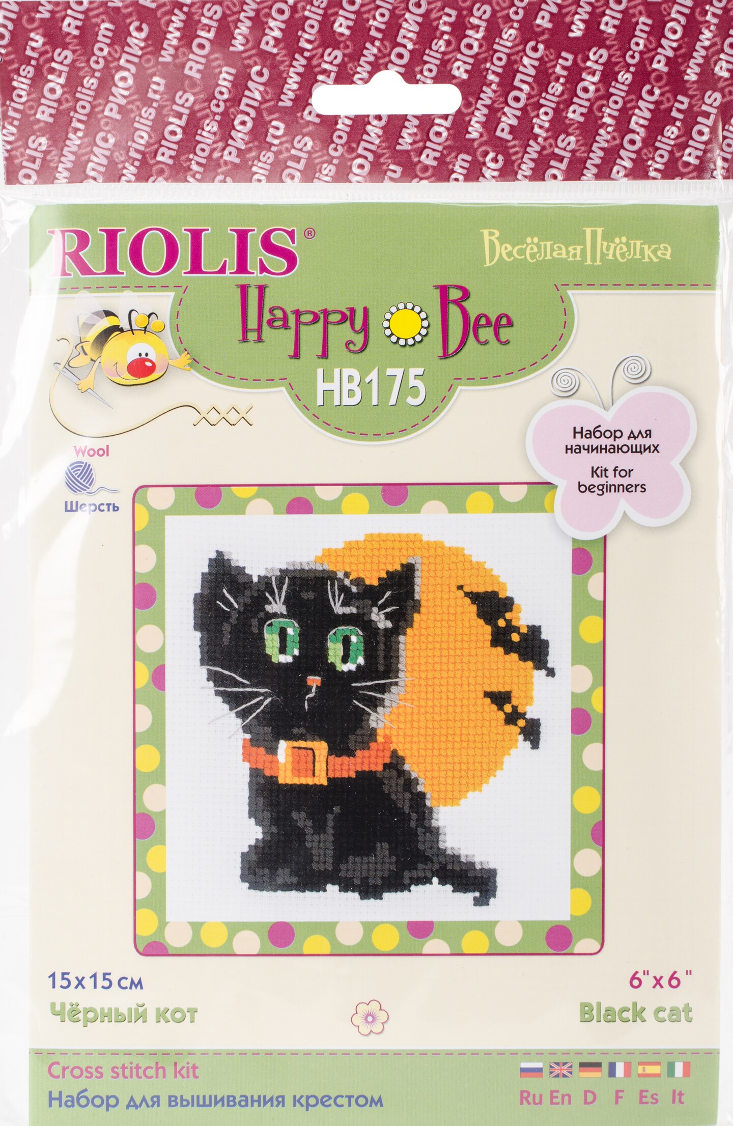 RIOLIS cross stitch kit Black Cat