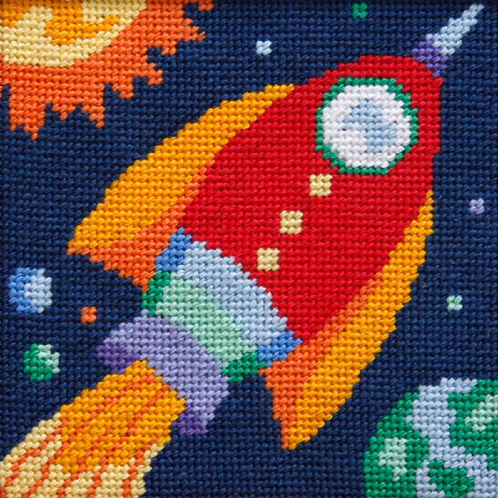 Rocket Ship - Needlepoint Kit