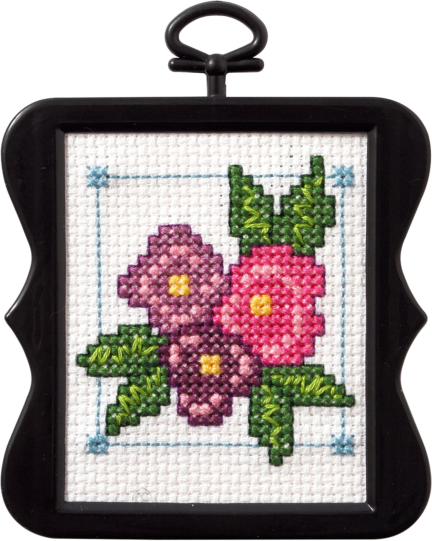Bucilla/Beginner Minis Counted Cross Stitch Kit 3&#x22; Scallop-Flower Bunch (14 Count)