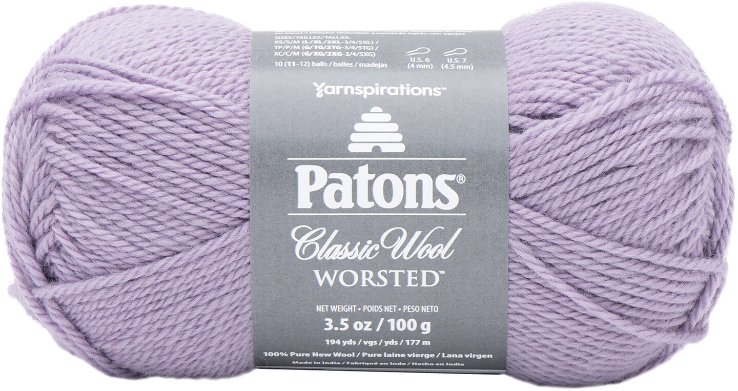 Patons Classic Wool Yarn-Lavender