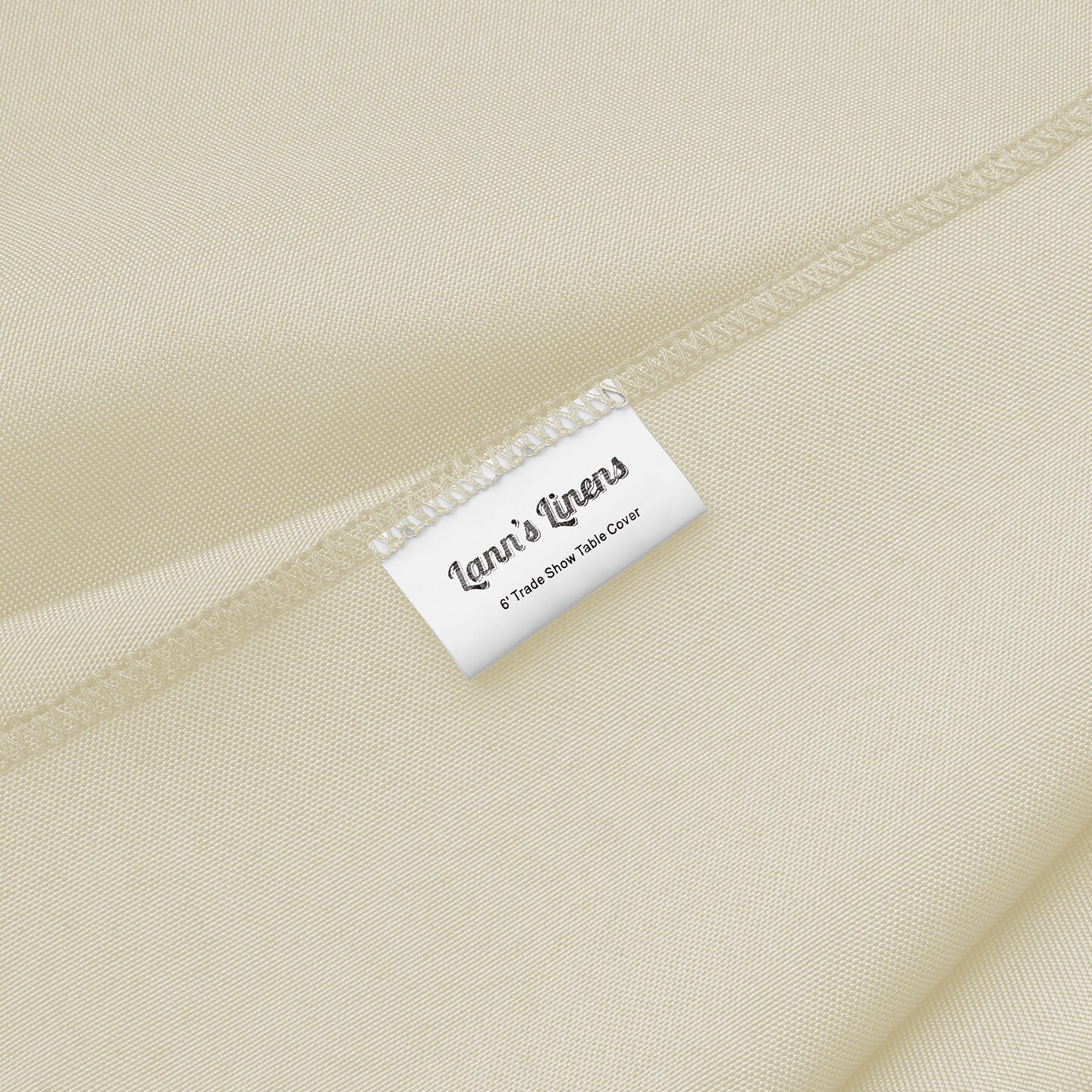 Lann&#x27;s Linens Premium 6&#x27; Trade Show Table Cover - Open Back Fitted Tablecloth