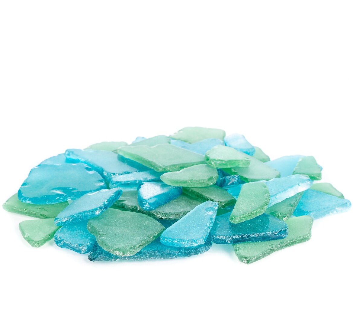 Sea Glass 11 Ounces Carribean Blue & Green Mix Sea Glass - Bulk Seaglass  Pieces for Beach Decor & Crafts