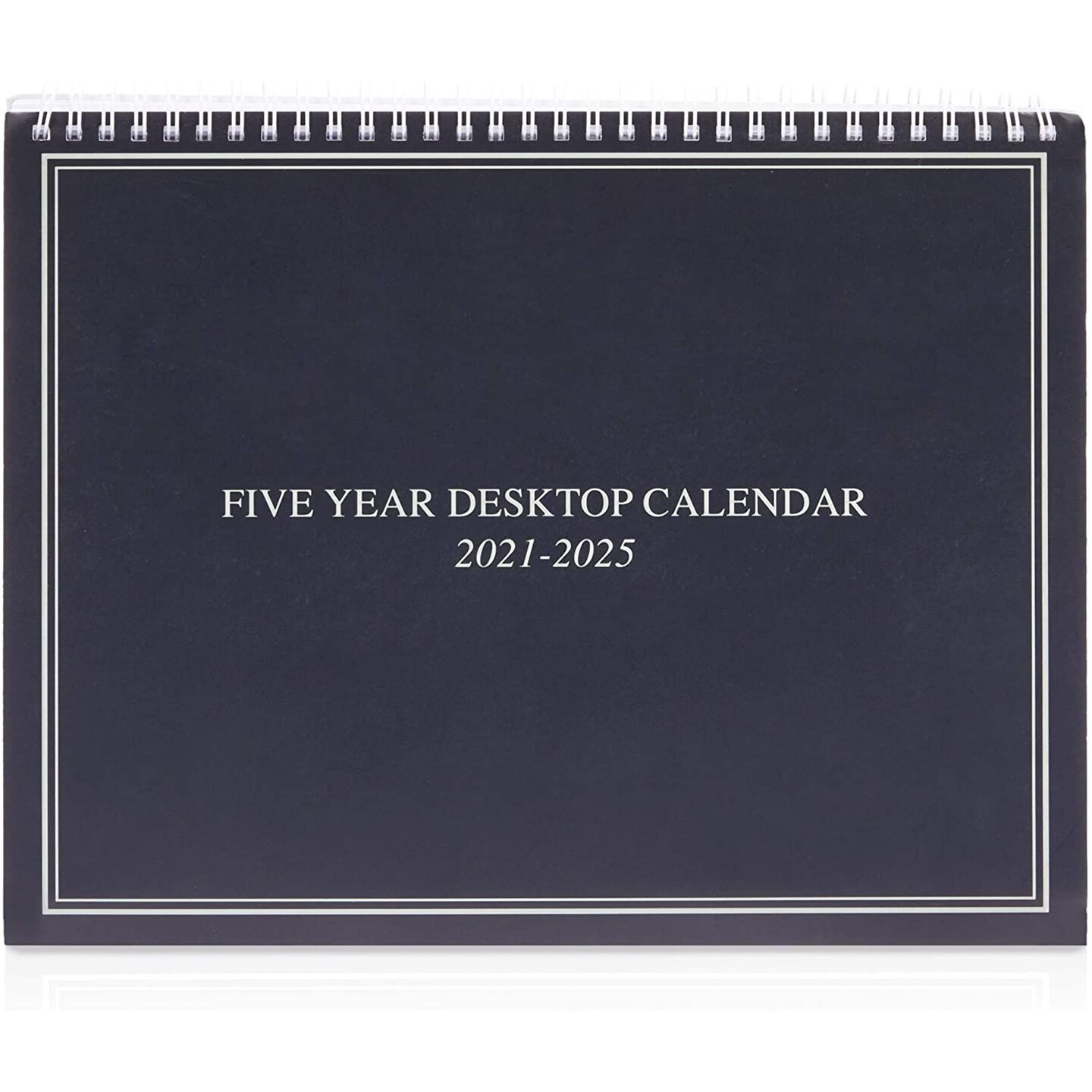 Large 5 Year Monthly Desk Calendar 2021- 2025 for Appointments, Spiral Bound Flip Organizer with Tabs (9 x 11 In)