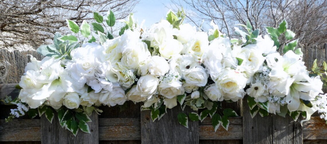 White Rose Wedding Arch, Wedding Flowers | MakerPlace by Michaels