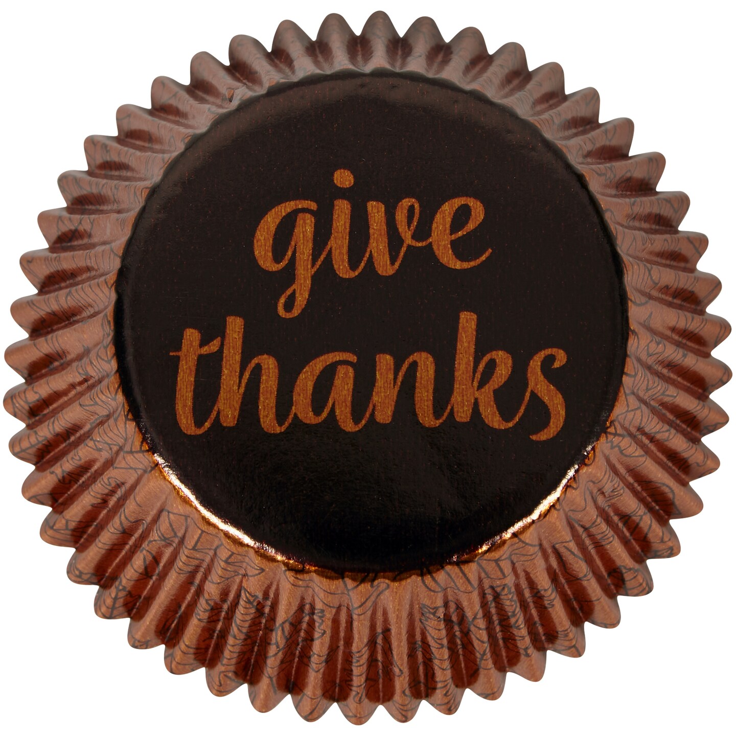 Wilton Standard Foil Baking Cups 24/Pkg-Give Thanks