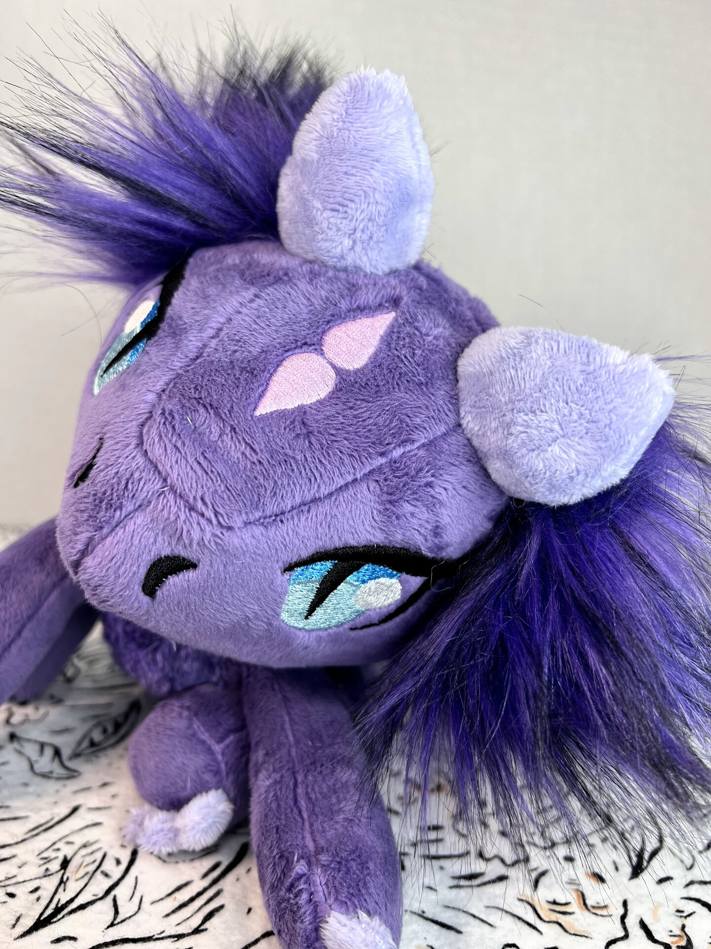 Purple cheap dragon plush