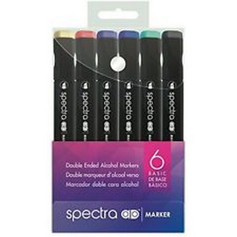 SPECTRA AD MARKERS 6 PC BASIC SET