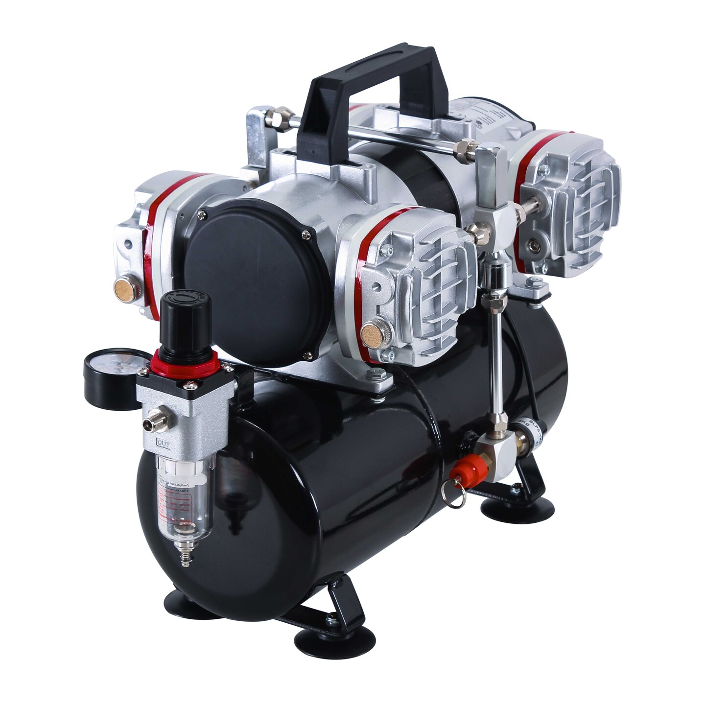 Professional High Performance 4 Cylinder Piston Airbrush Air