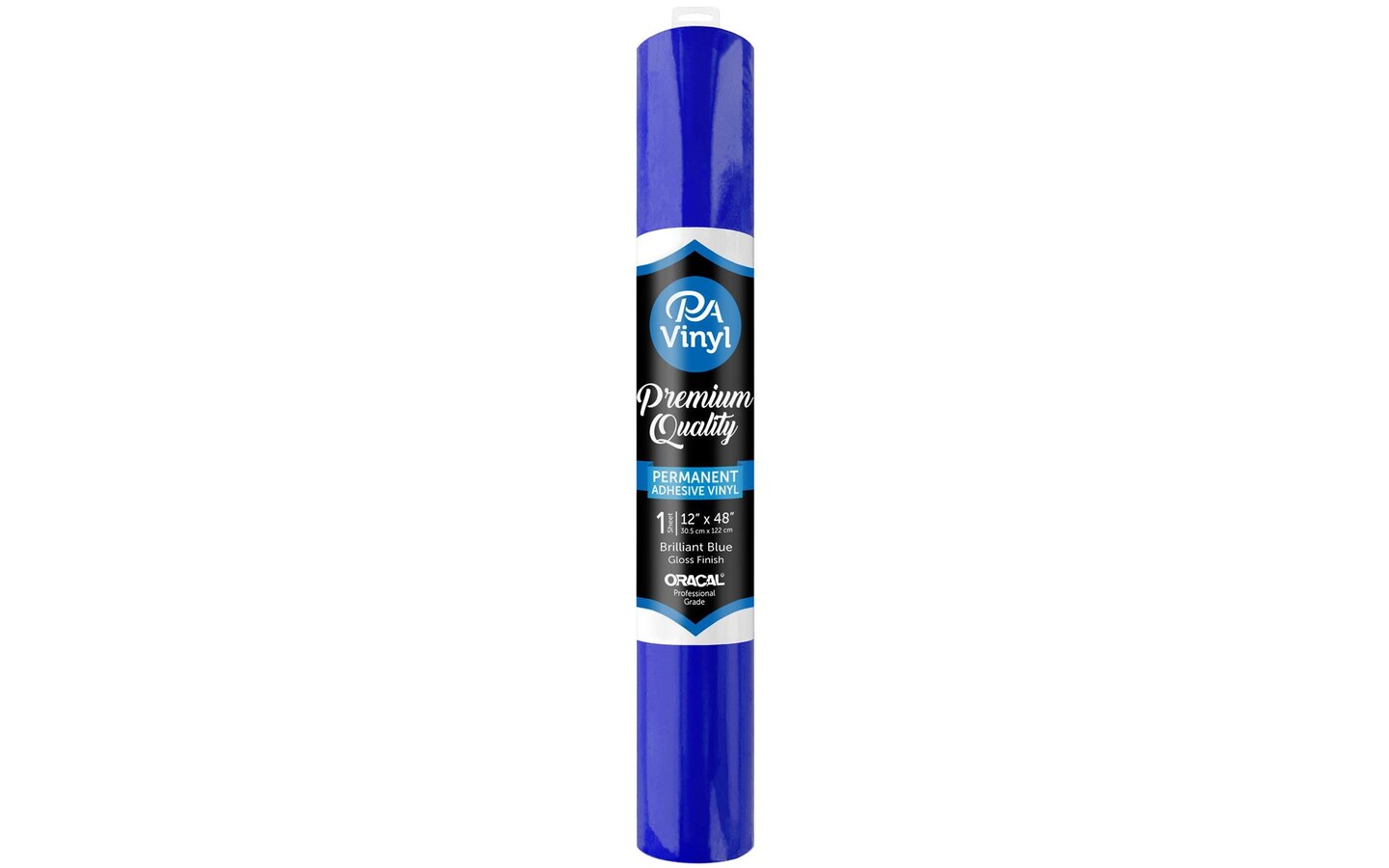 Vinyl 12x48 Roll Perm Adh Gloss Brilliant Blue
