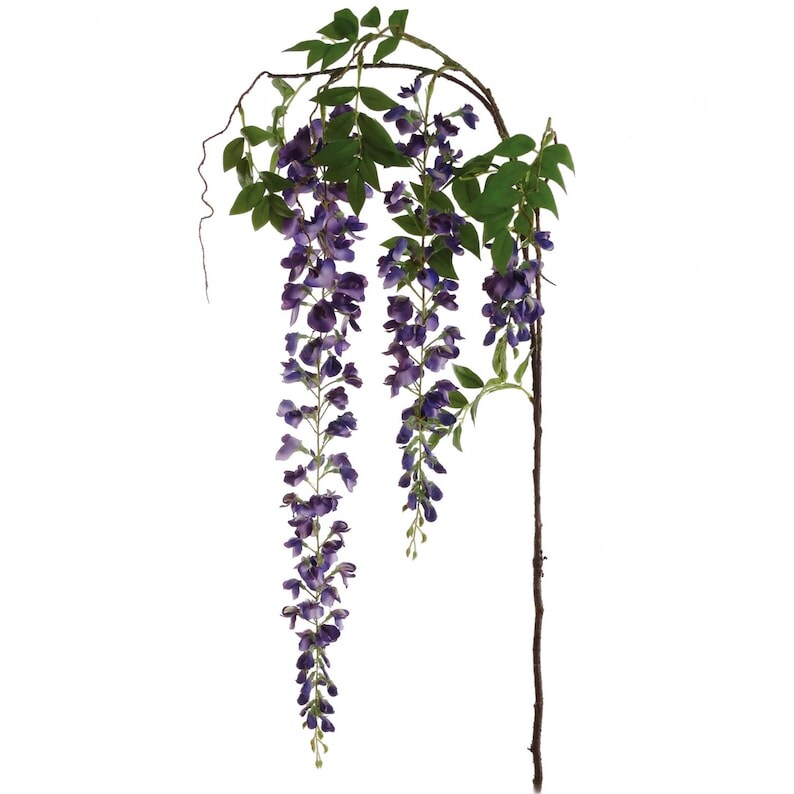 12-Pack: Purple Wisteria Spray with Silk Flowers &#x26; Foliage by Floral Home&#xAE;