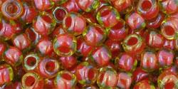 Toho 6/0 Round Japanese Seed Bead, TR6-303, Inside Color Jonquil/Hyacinth Lined