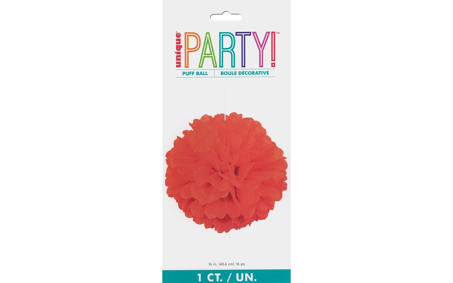 Unique Puff D&#xE9;cor Tissue 16&#x22; Pumpkin Orange