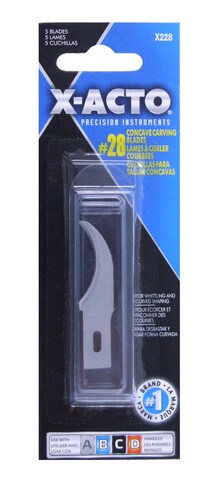 X-ACTO CONCAVE CARVING BLADE 5 PACK #28