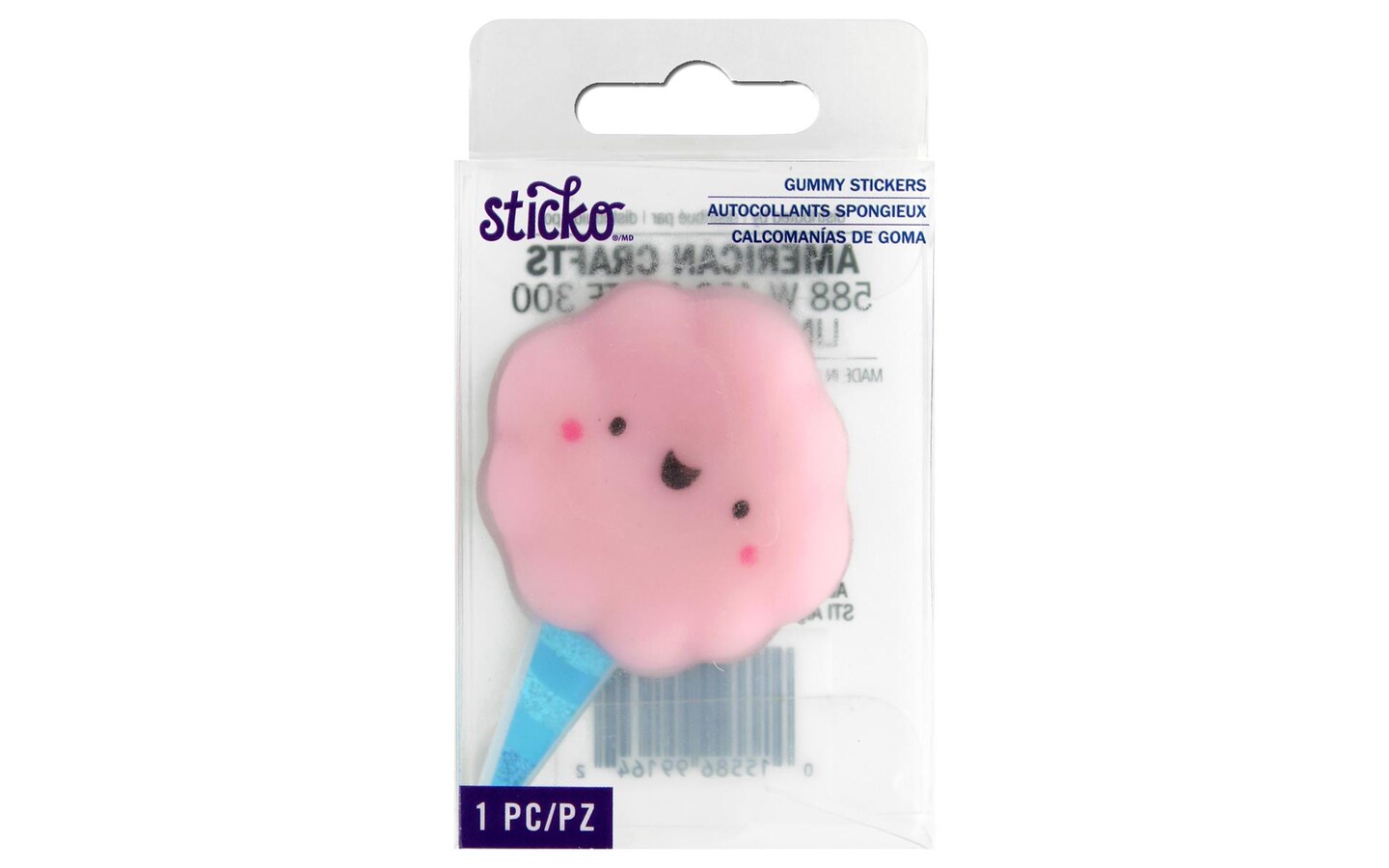 EK Sticko Sticker Gummy Acrylic Foil Cotton Candy