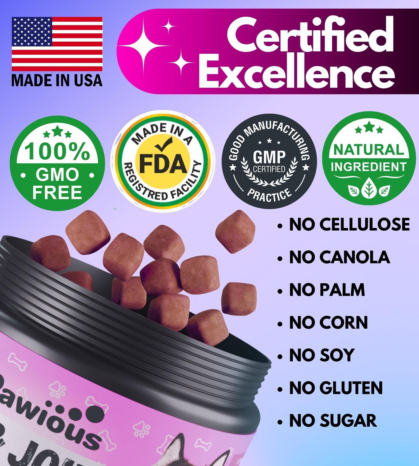 Dog Multivitamin Chewable with Glucosamine 16 in 1 Dog Vitamins and Supplements Senior & Puppy Multivitamin for Dogs Hip and Joint Support Health Immunity Mobility Gut, Skin, Heart, Coat