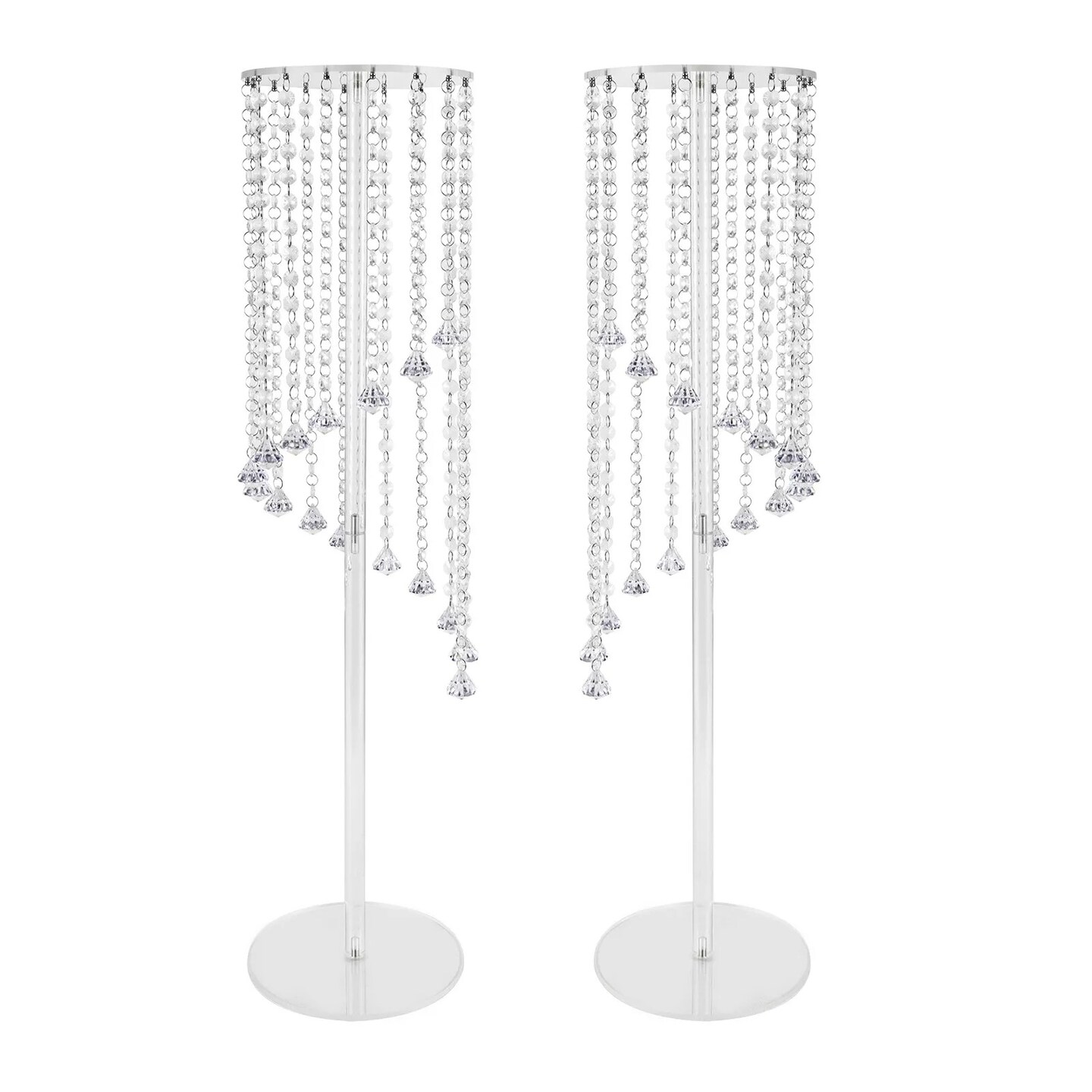 Acrylic Column Flower Stand Set for Wedding Decor