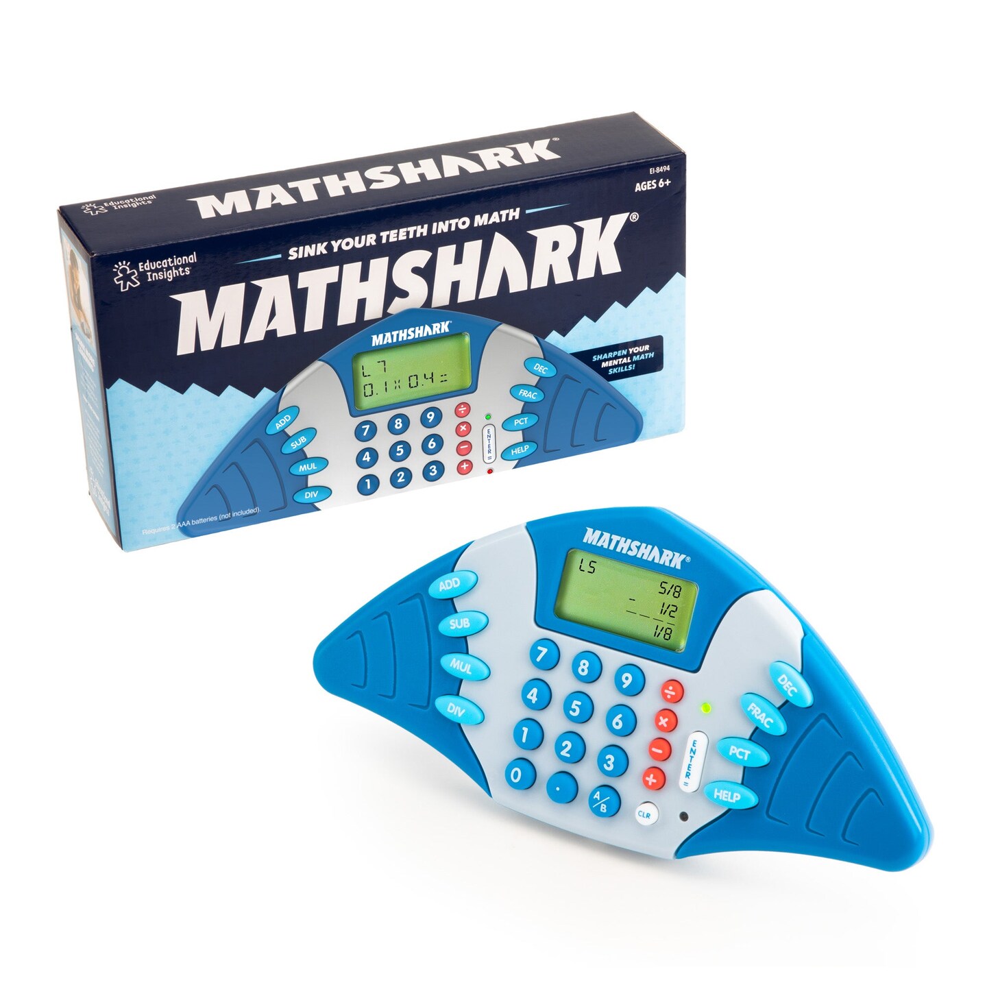 MathShark&#xAE; Handheld Electronic Math Game