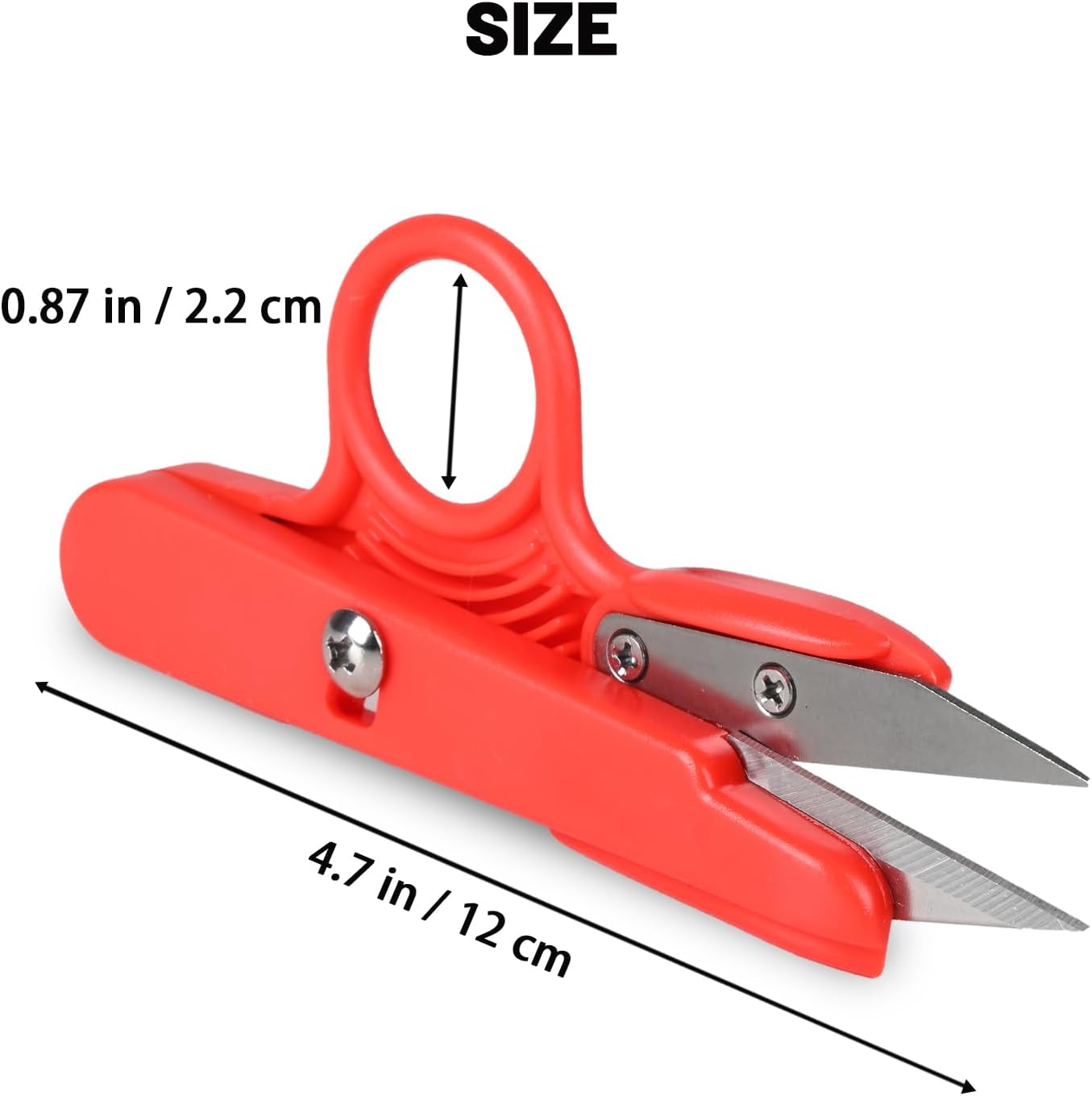 Thread Snips, Crochet Scissors Yarn Scissors Small Mini Scissors Fabric Scissors Embroidery Scissors Thread Scissors Clipper Nippers for Sewing Knitting, 12 Pack