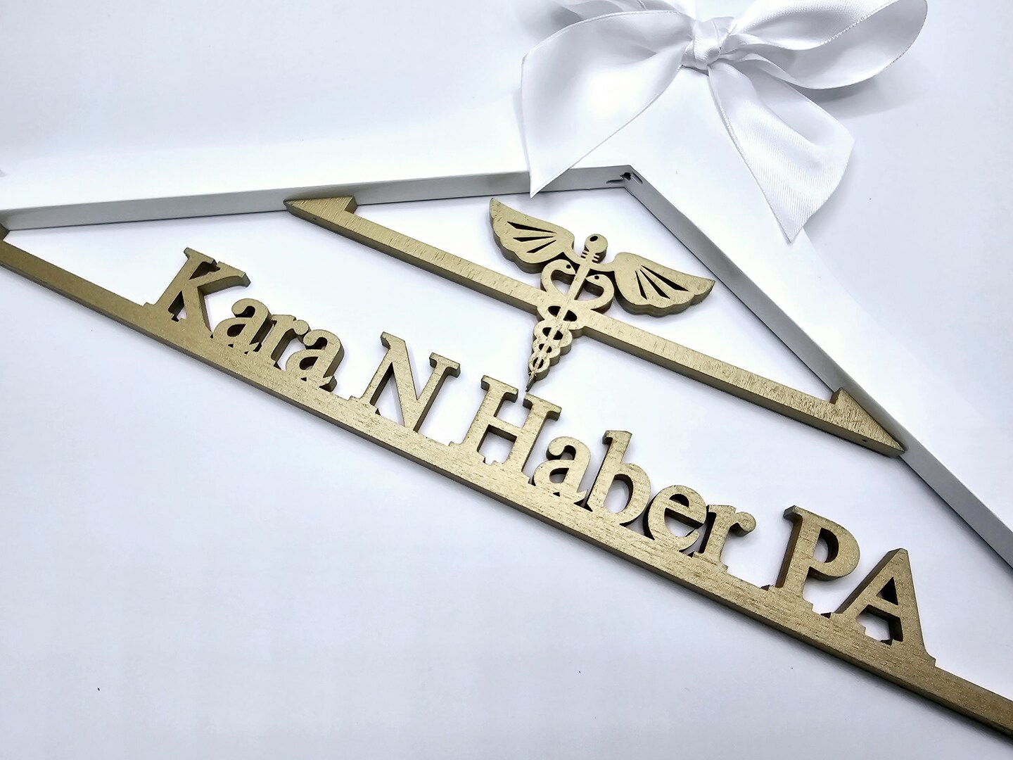 Laser Cut. 2 Line Medical School Graduation Gifts, First White Coat Hanger , Doctor Hanger, Personalized Doctor Hanger