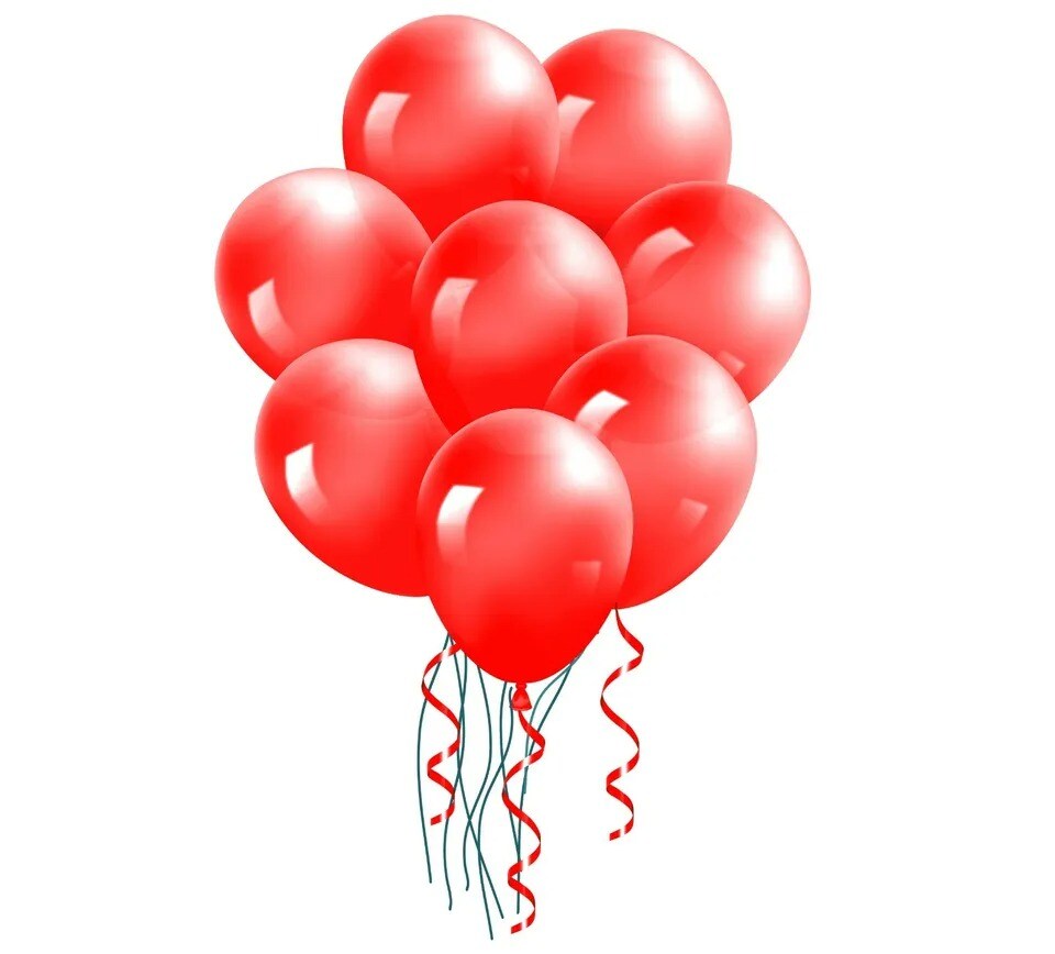 100-Pieces 12-inch Latex Balloons