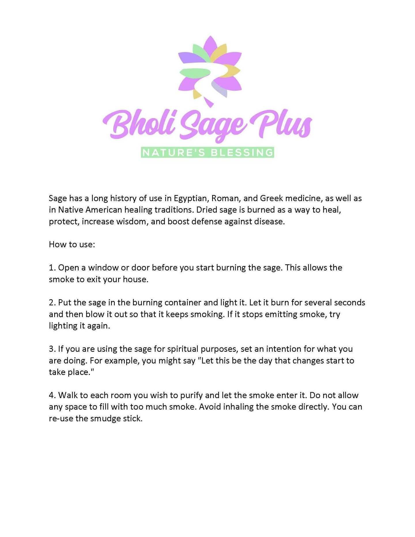 Bholi Sage Plus Sage Smudge Kit Pack of 6 White Sage Smudge Stick 4Inch Long Used for Meditation Smudging Rituals and Cleansing Getting Rid of Negative Energy Sustainably Grown California Sage