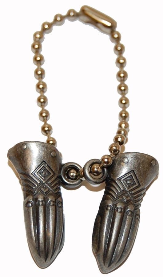 Legend Of Zelda Skyward Sword Metal Mogna Mitts Keychain/Clip On