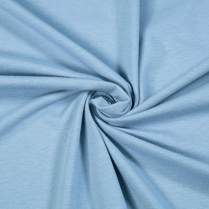 FabricLA 10oz Cotton Spandex Jersey Knit Fabric by The Yard 60