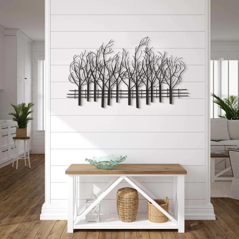 Metal Field of Twelve Trees Wall Decor