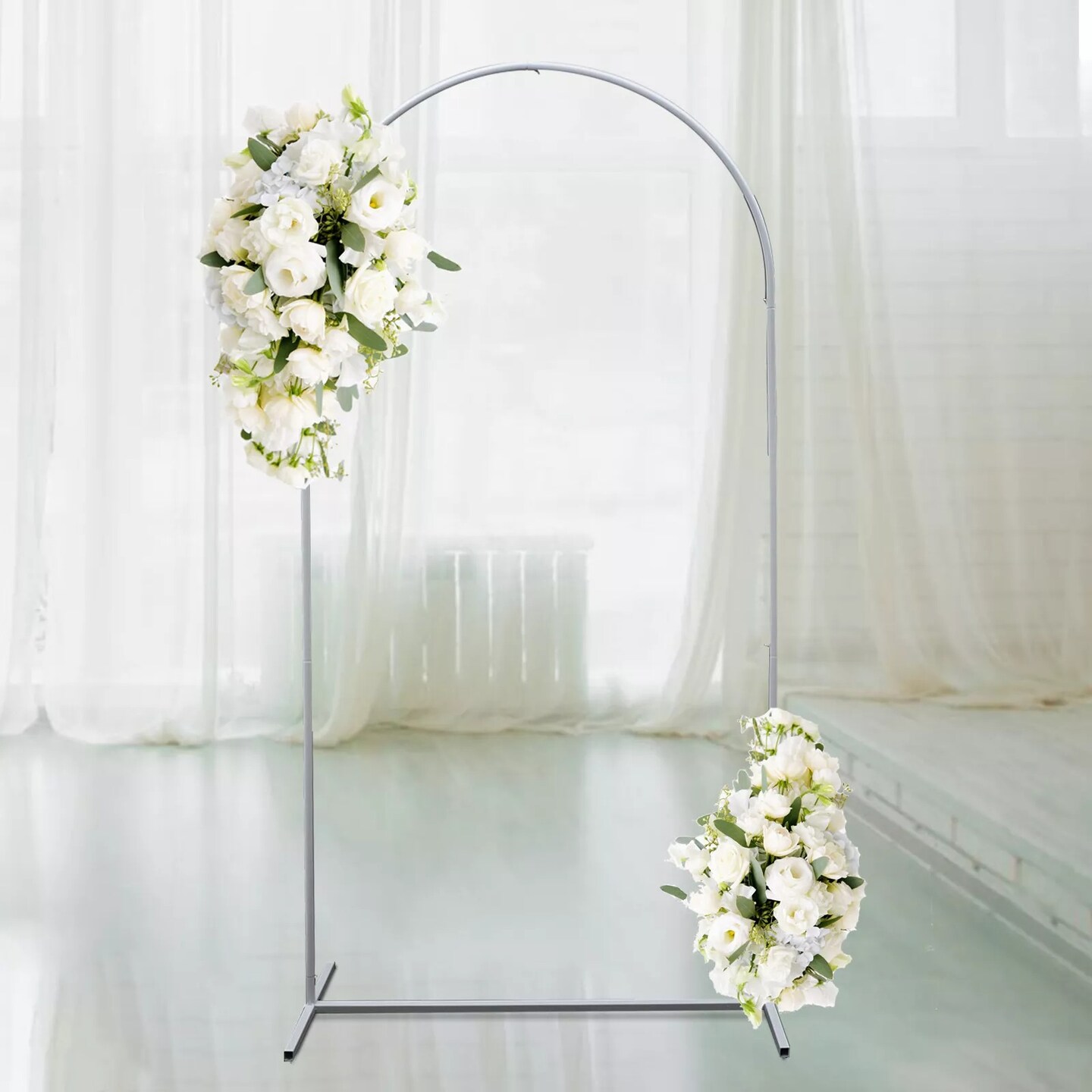 6.5ft Iron Wedding Arch Backdrop Frame Decor