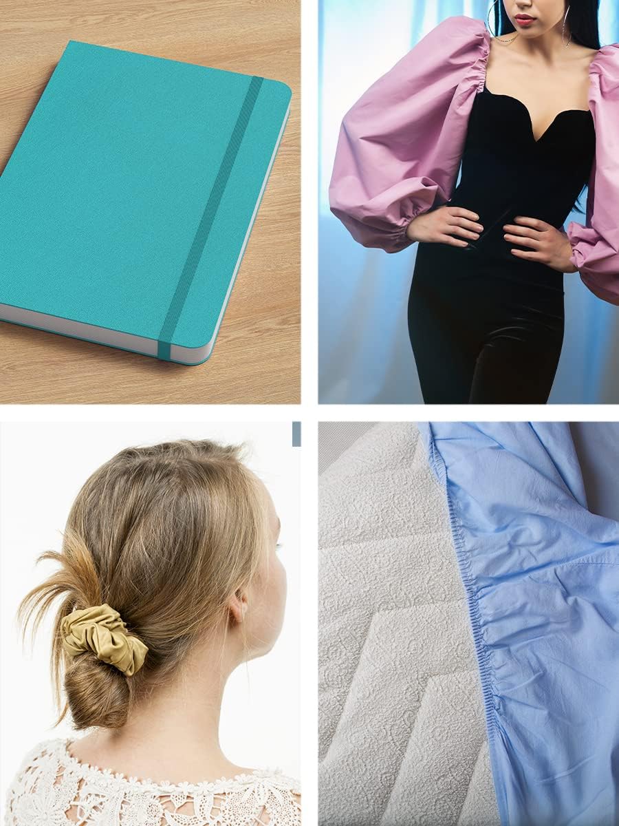 White Elastic Bands 3/8 Flat Elastic Cord Stretch Strap - 10mm 50 Yds Roll of Elastic Straps Braided Elastic Band - 3 8 Inch Elastics for Sewing and Elastic Crafting