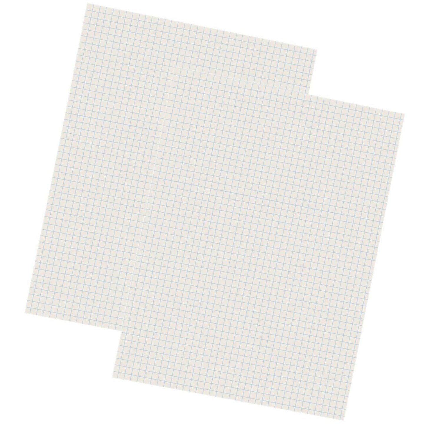 Grid Ruled Drawing Paper, White, 1/4&#x22; Quadrille Ruled, 9&#x22; x 12&#x22;, 500 Sheets Per Pack, 2 Packs