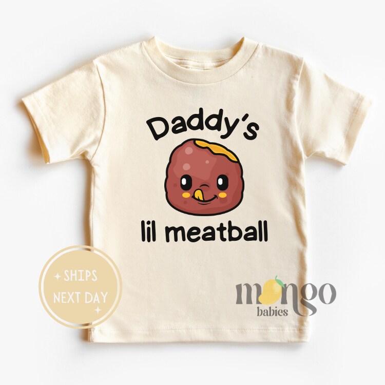 Funny Baby Onesies® Brand Daddy's Little Meatball Custom Baby Announcement Newborn Gift for Baby Shower Gift Personalized Gift 2199