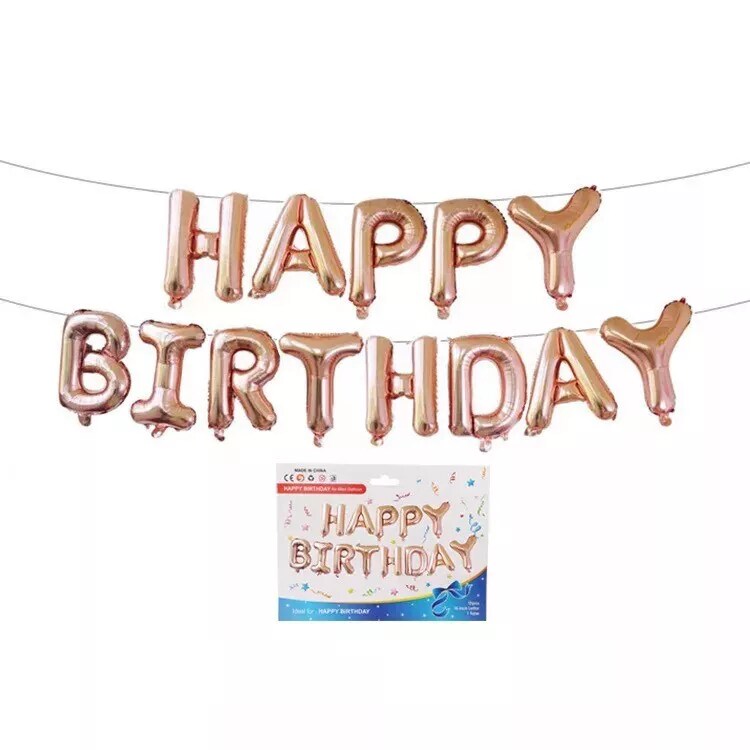 Kitcheniva Happy Birthday Foil Letter Balloons Party Decor 16&#x22; 13 Pcs