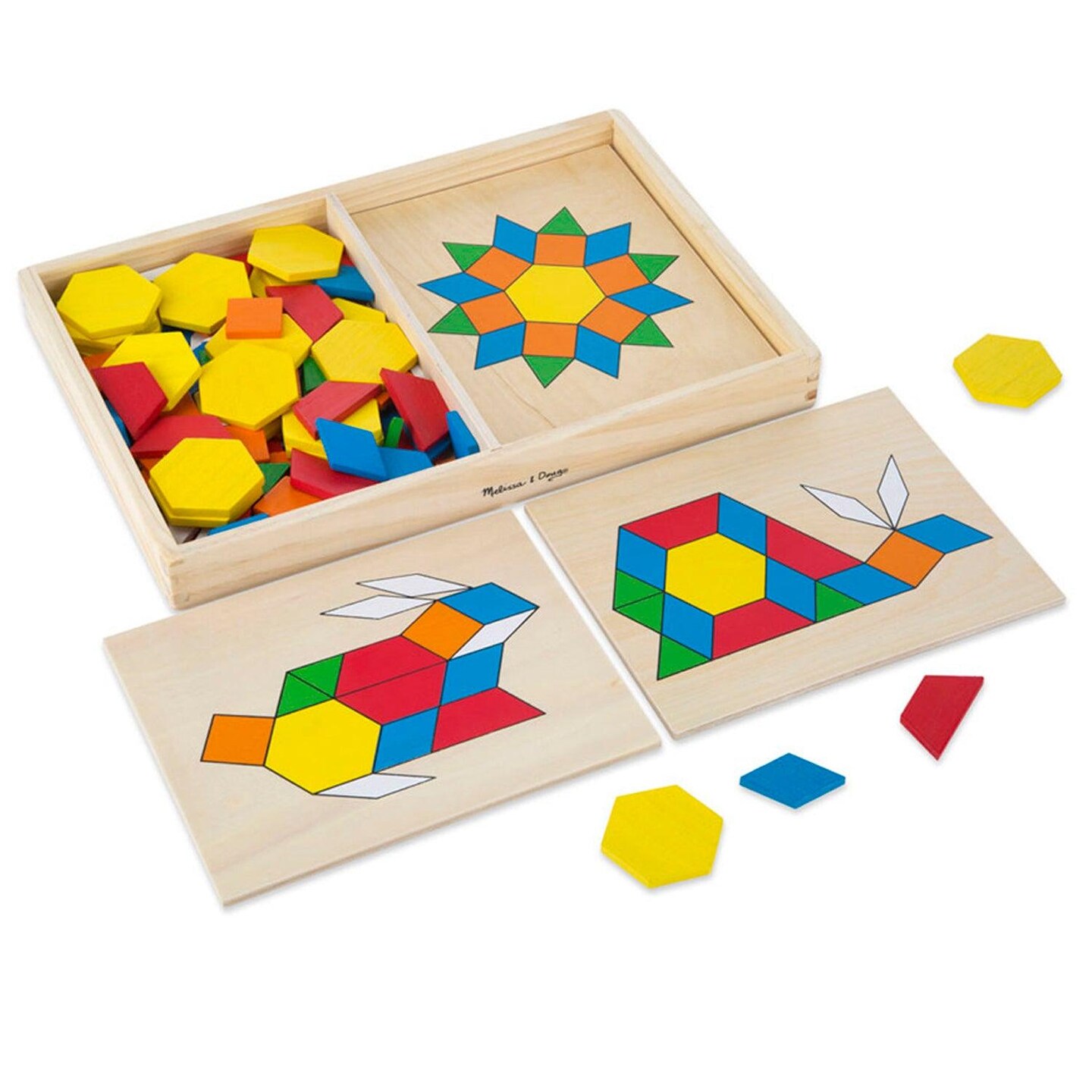 Wooden Pattern Blocks &#x26; Boards