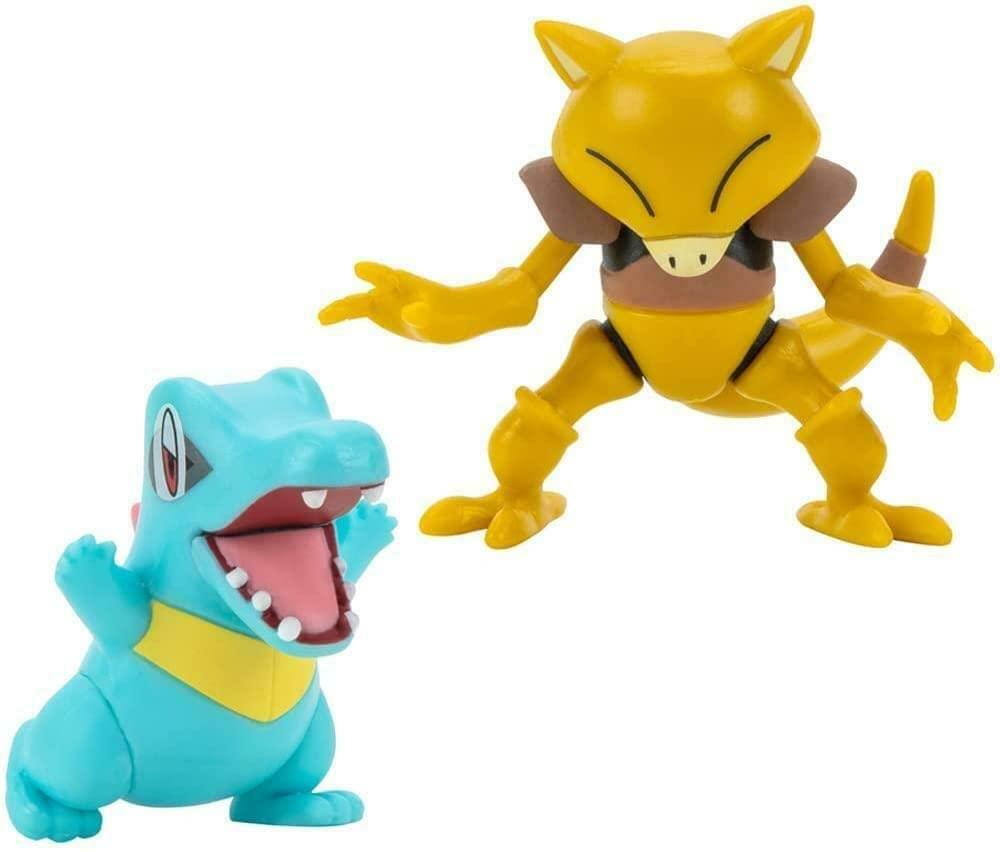 Pokemon 2 Inch Battle Figure 2 Pack | Totodile &#x26; Abra