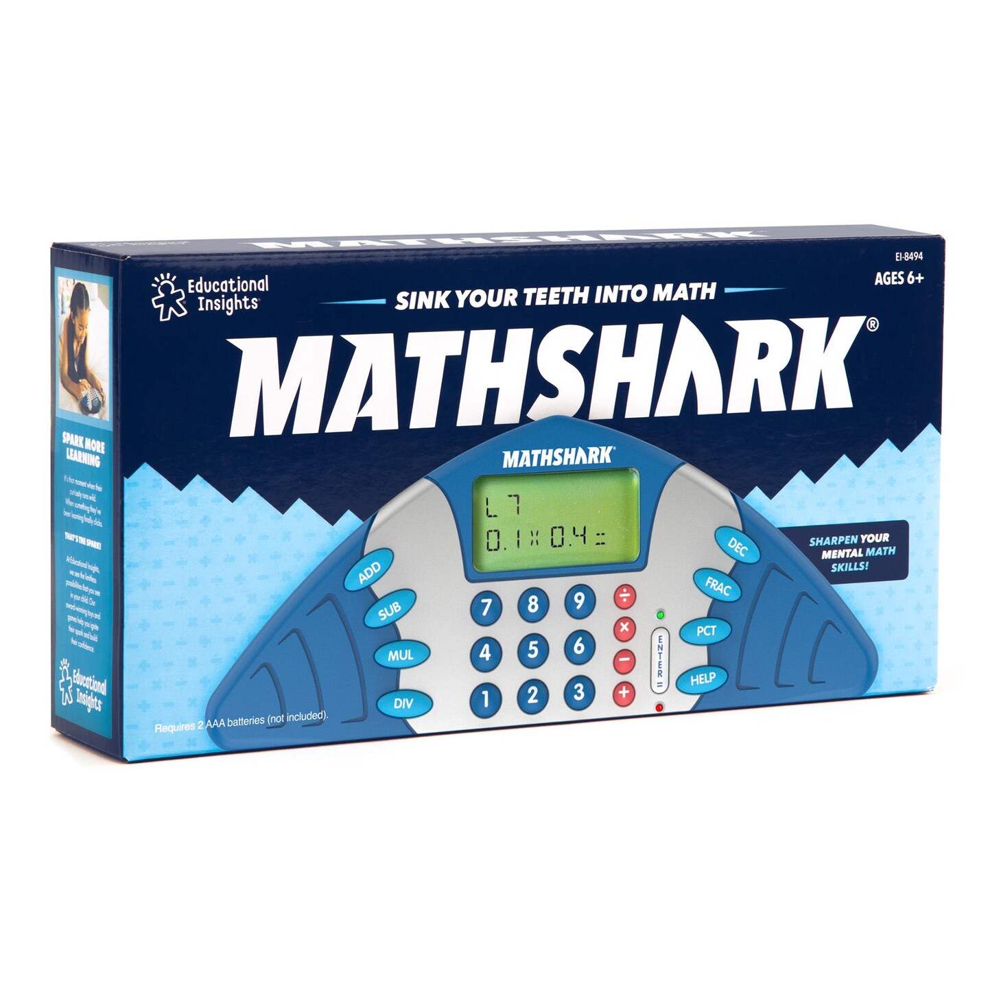 MathShark&#xAE; Handheld Electronic Math Game