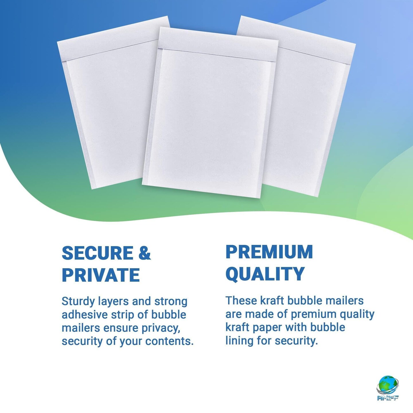 Pack of 10 White Shipping Envelopes 14.25 x 19 Bubble Mailer 14 1/4 x 19 Kraft Paper Bubble Mailers. Peel and Seal Padded Envelopes for Bulk Mailing Shipping Packing and Packaging