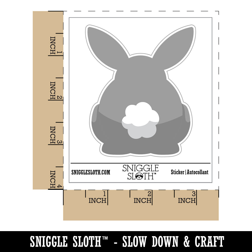 Bunny Rabbit Butt from Behind with Legs Easter Waterproof Vinyl Phone  Tablet Laptop Water Bottle Sticker Set - 5 Pack