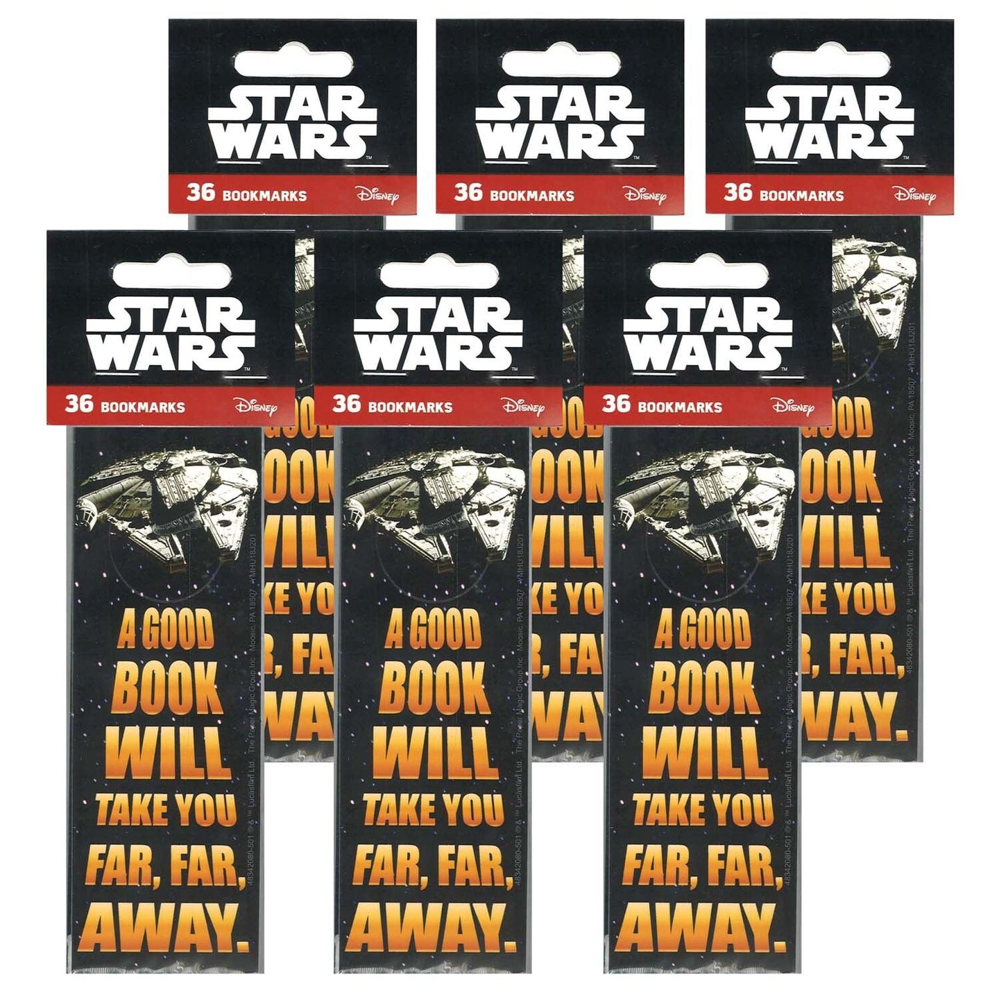 Star Wars&#x2122; Good Book Bookmarks, 36 Per Pack, 6 Packs