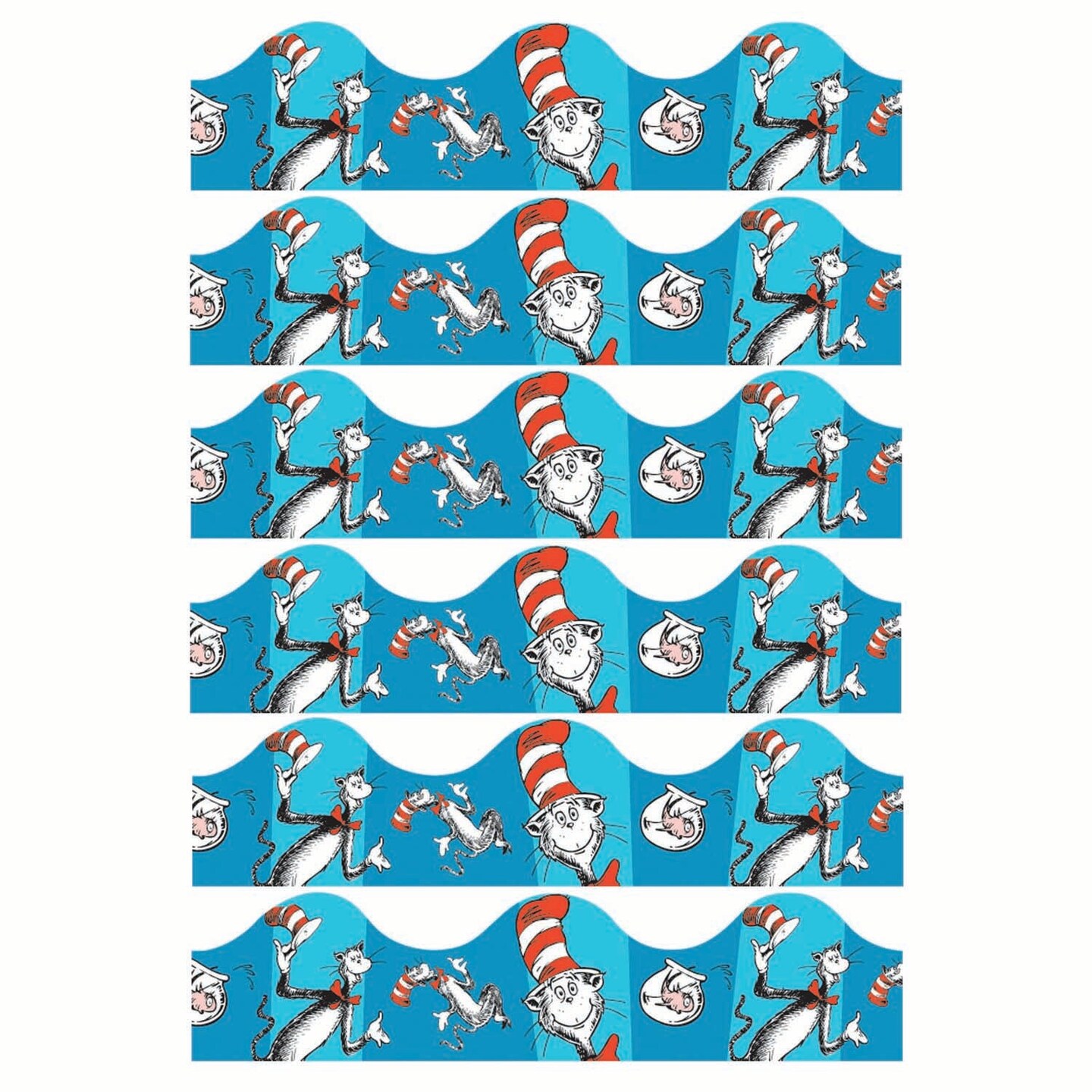 Cat in the Hat&#x2122; Blue Deco Trim&#xAE;, 37 Feet Per Pack, 6 Packs