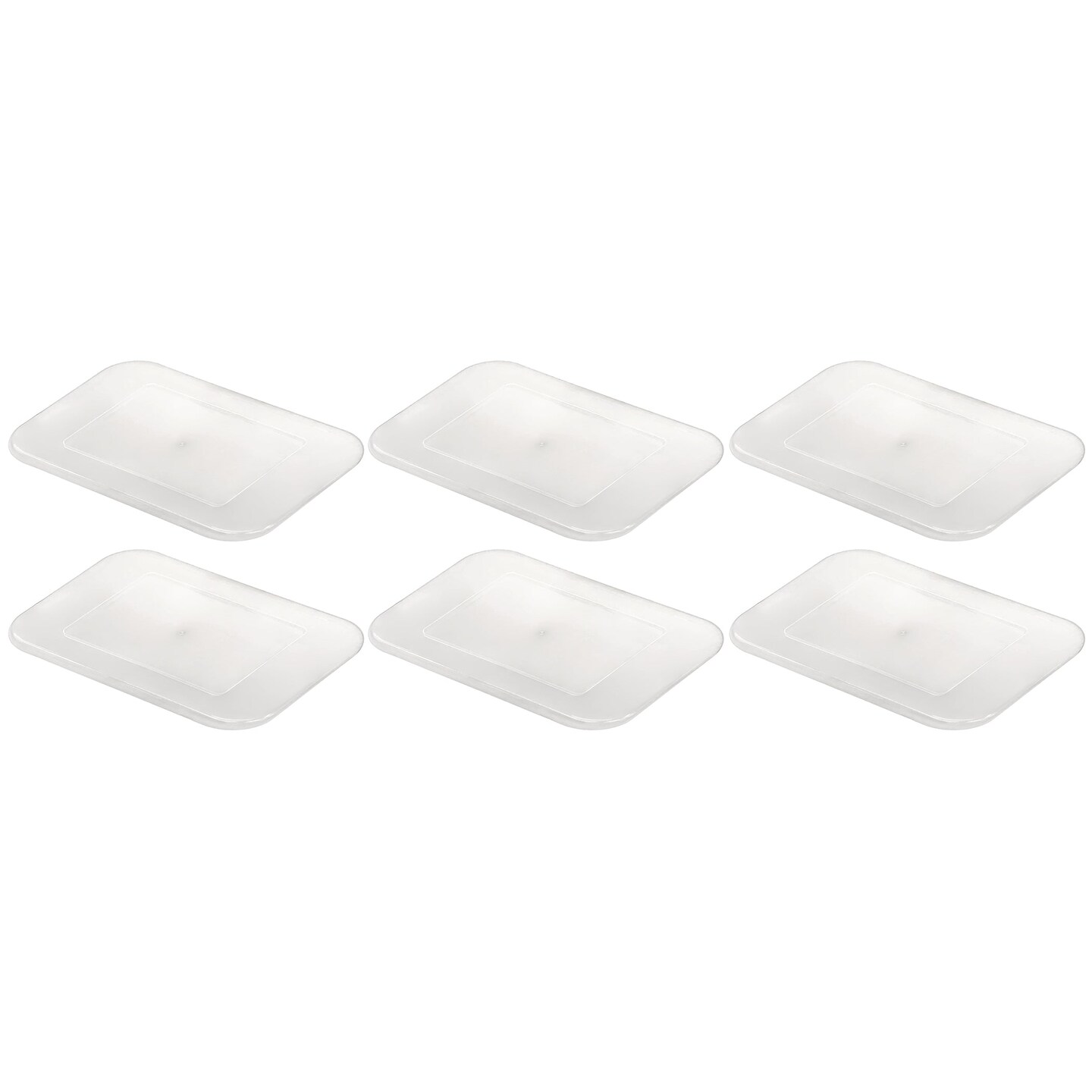 Plastic Letter Tray Lid, Clear, Pack of 6
