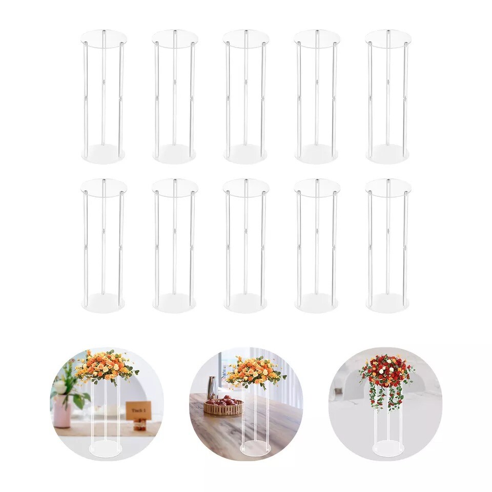 10-Pieces 23.6&#x22; Flower Stand Wedding Vases